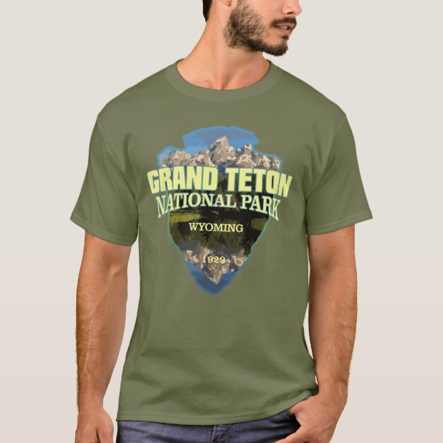 Grand Teton NP (arrowhead) T-Shirt (Front)