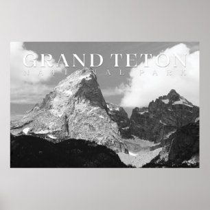 Grand Teton Poster, National Park Print