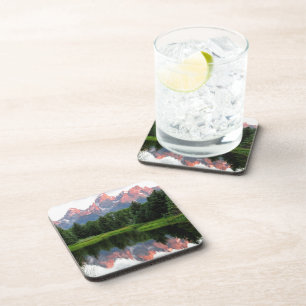 Grand Teton Reflections Over the Beaver Pond Coaster