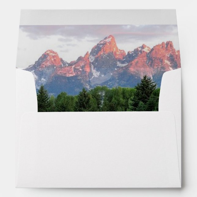 Grand Teton Reflections Over the Beaver Pond Envelopes (Back (Bottom))