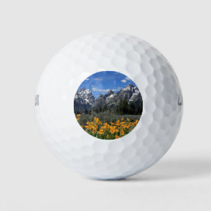 Grand Teton Springtime Souvenir Photo Golf Balls