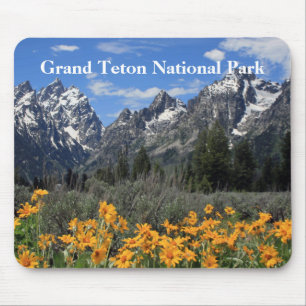 Grand Teton Springtime Souvenir Photo Mouse Pad