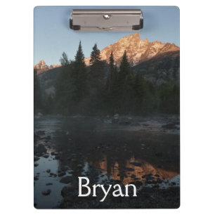 Grand Teton Sunrise at Cottonwood Creek Clipboard