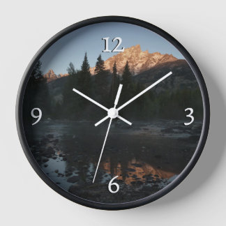 Grand Teton Sunrise at Cottonwood Creek Clock