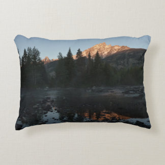 Grand Teton Sunrise at Cottonwood Creek Decorative Cushion
