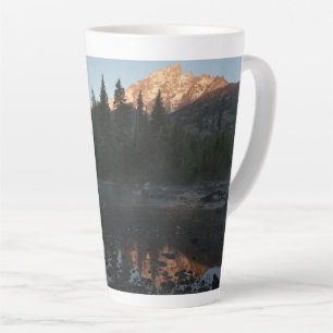 Grand Teton Sunrise at Cottonwood Creek Latte Mug