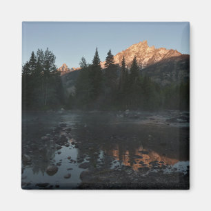 Grand Teton Sunrise at Cottonwood Creek Magnet