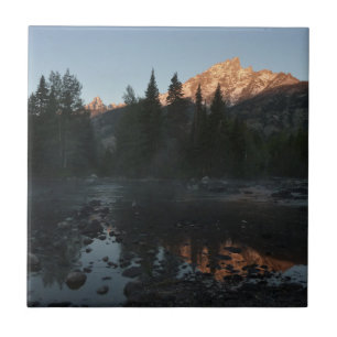 Grand Teton Sunrise at Cottonwood Creek Tile