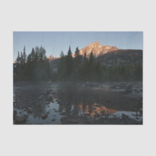 Grand Teton Sunrise at Cottonwood Creek Tissue Paper