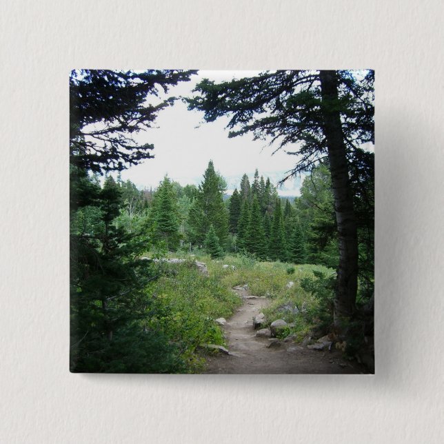 Grand Teton Trail 15 Cm Square Badge (Front)
