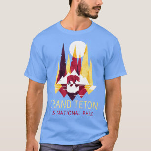 Grand Teton Us National Park Backpacking Camping H T-Shirt