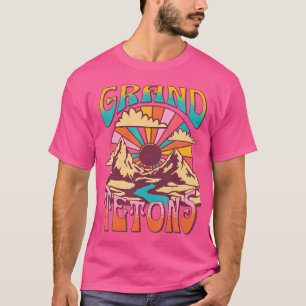 Grand Teton Wyoming Nature Hiking Mountains Outdoo T-Shirt