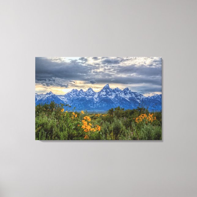 Grand Tetons Canvas Print (Front)