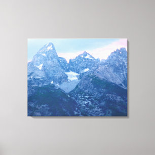 Grand Tetons Evening 3-Panel Canvas Print