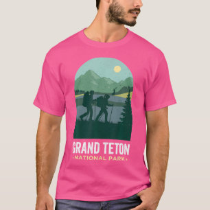 Grand Tetons Tshirt Hiking Retro Grand Teton Natio