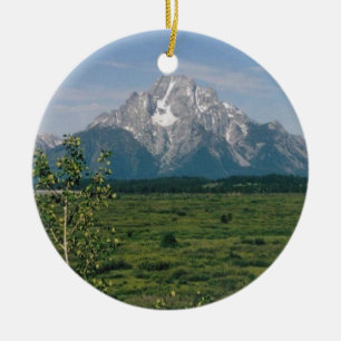 Grand Tetons- Wyoming Ceramic Tree Decoration