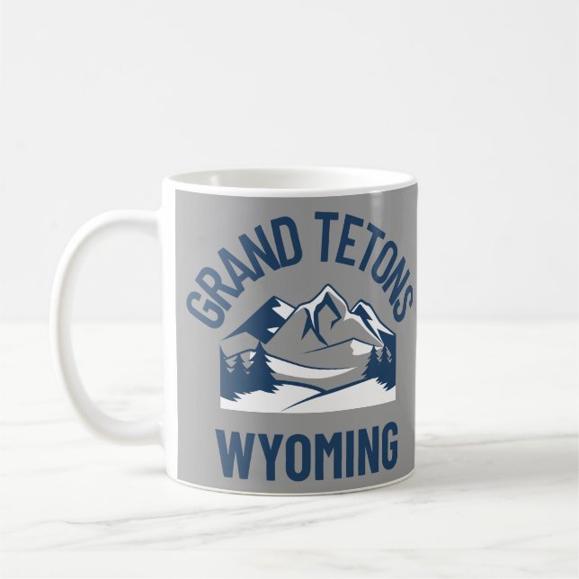 Grand Tetons Wyoming Coffee Mug (Left)