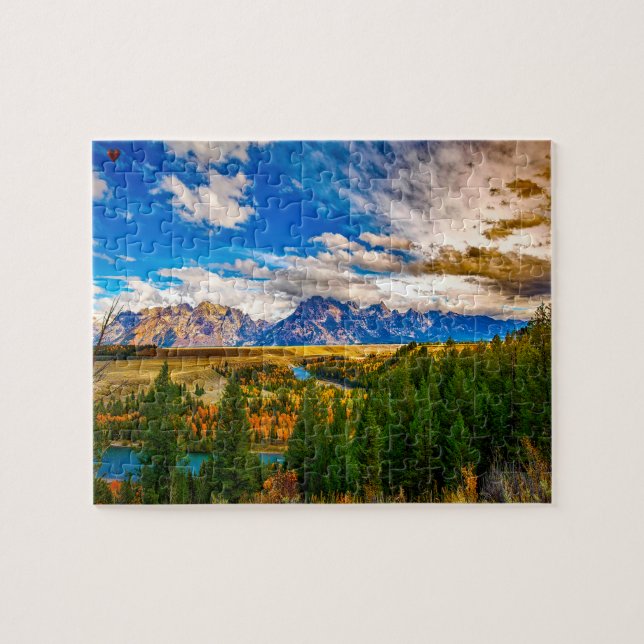 Grand Tetons Wyoming Jigsaw Puzzle (Horizontal)