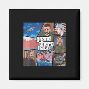 Grand Theft Nato Ukraine Counter Offensive War Pro Magnet