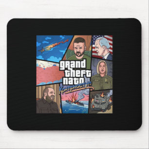 Grand Theft Nato Ukraine Counter Offensive War Pro Mouse Pad