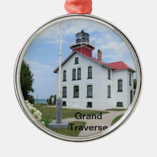Grand Traverse Lighthouse Metal Tree Decoration