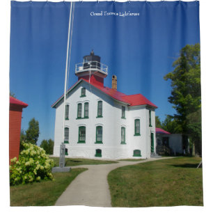 Grand Traverse Lighthouse shower curtain