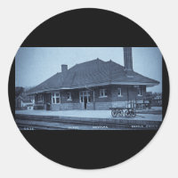 Grand Trunk Depot Pontiac Michigan (Cyan)