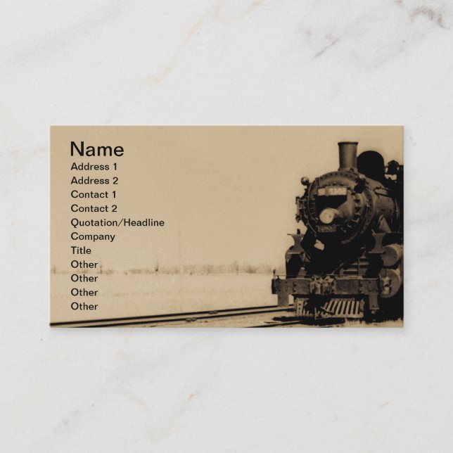 Grand Trunk Western Engine No. 5042 Business Card (Front)