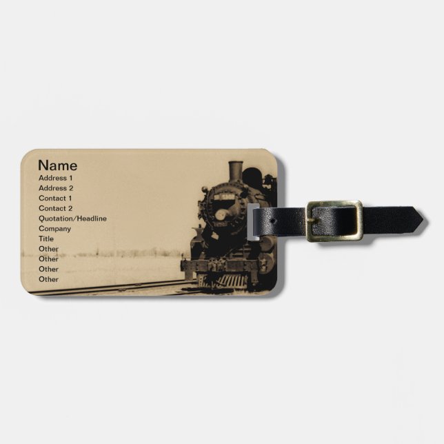 Grand Trunk Western Engine No. 5042  Luggage Tag (Front Horizontal)