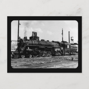 Grand Trunk Western (G.T.W.) Steam Engine #6323 Postcard