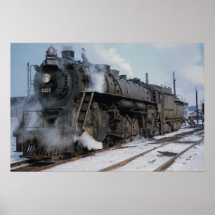Grand Trunk Western Railroad, 2-8-4, No. 6327, nea Poster
