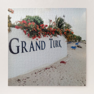Grand Turk Beach Scene Jigsaw Puzzle