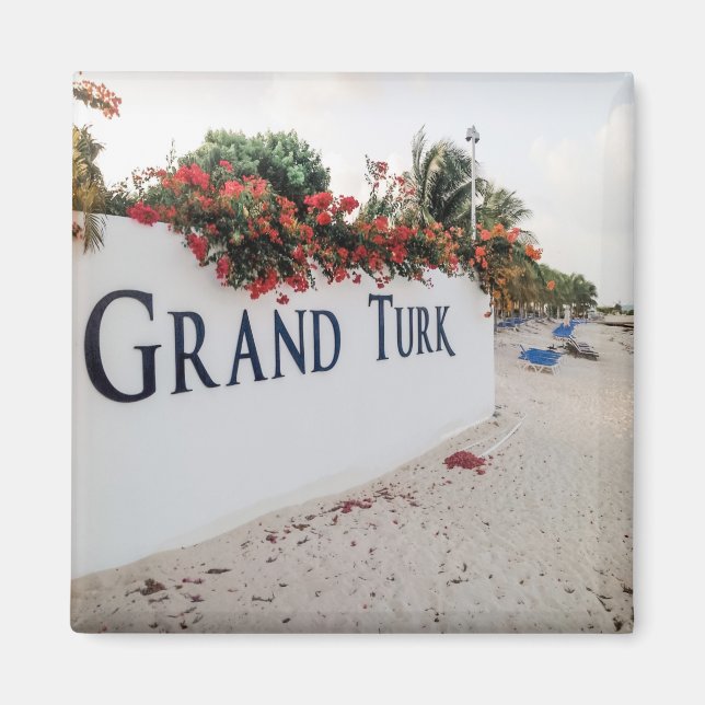 Grand Turk Beach Scene Magnet (Front)