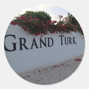 Grand Turk Classic Round Sticker