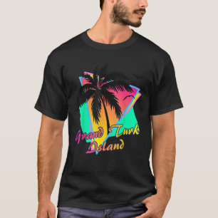 Grand Turk Island Tropical Summer And Beach Palm S T-Shirt