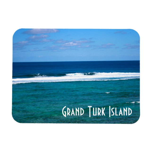 Grand Turk Island Wave Magnet (Horizontal)