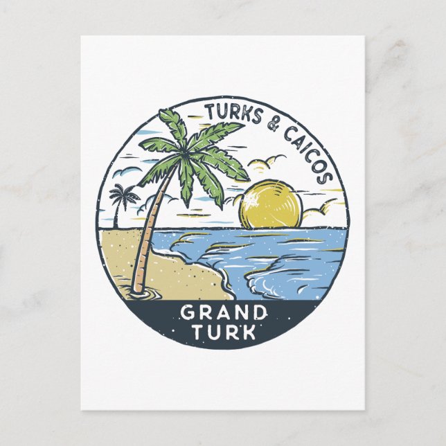 Grand Turk Turks and Caicos Vintage Postcard (Front)
