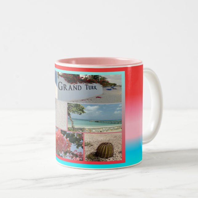 Grand Turks and Caicos  Two-Tone Coffee Mug (Front Right)