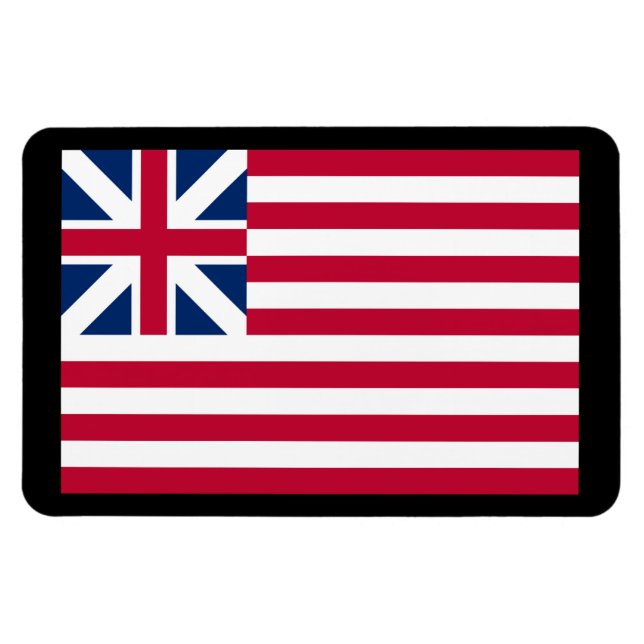 Grand Union, 1st USA Flag of Colonies Magnet (Horizontal)