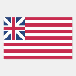 Grand Union, 1st USA Flag of Colonies Rectangular Sticker