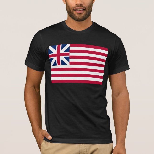 Grand Union, 1st USA Flag of Colonies T-Shirt (Front)