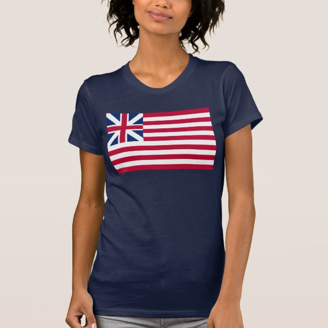 Grand Union, 1st USA Flag of Colonies T-Shirt (Front)