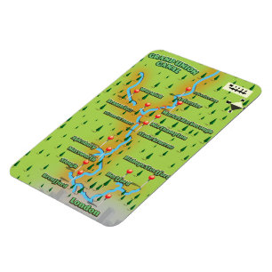 Grand Union Canal Map Magnet