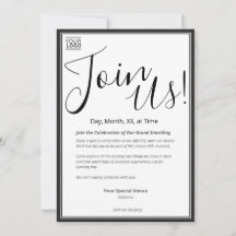 Grand Unveiling Special Event Invitation