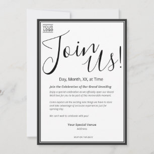 Grand Unveiling Special Event Invitation