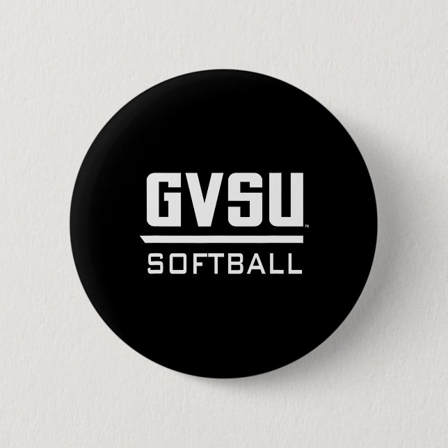 Grand Valley State University Gvsu Softll Apparel  6 Cm Round Badge (Front)