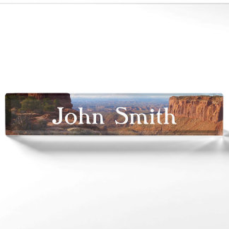 Grand View Point at Canyonlands National Park Nameplate