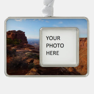 Grand View Point at Canyonlands National Park Silver Plated Framed Ornament