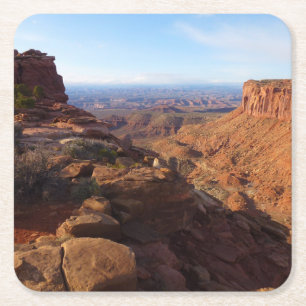 Grand View Point at Canyonlands National Park Square Paper Coaster