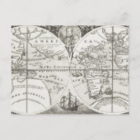 Grand Voyages Old Antique General Map World